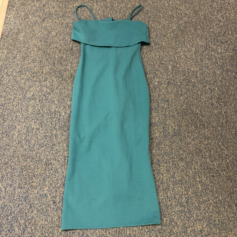 Green Off the Shoulder Dress
